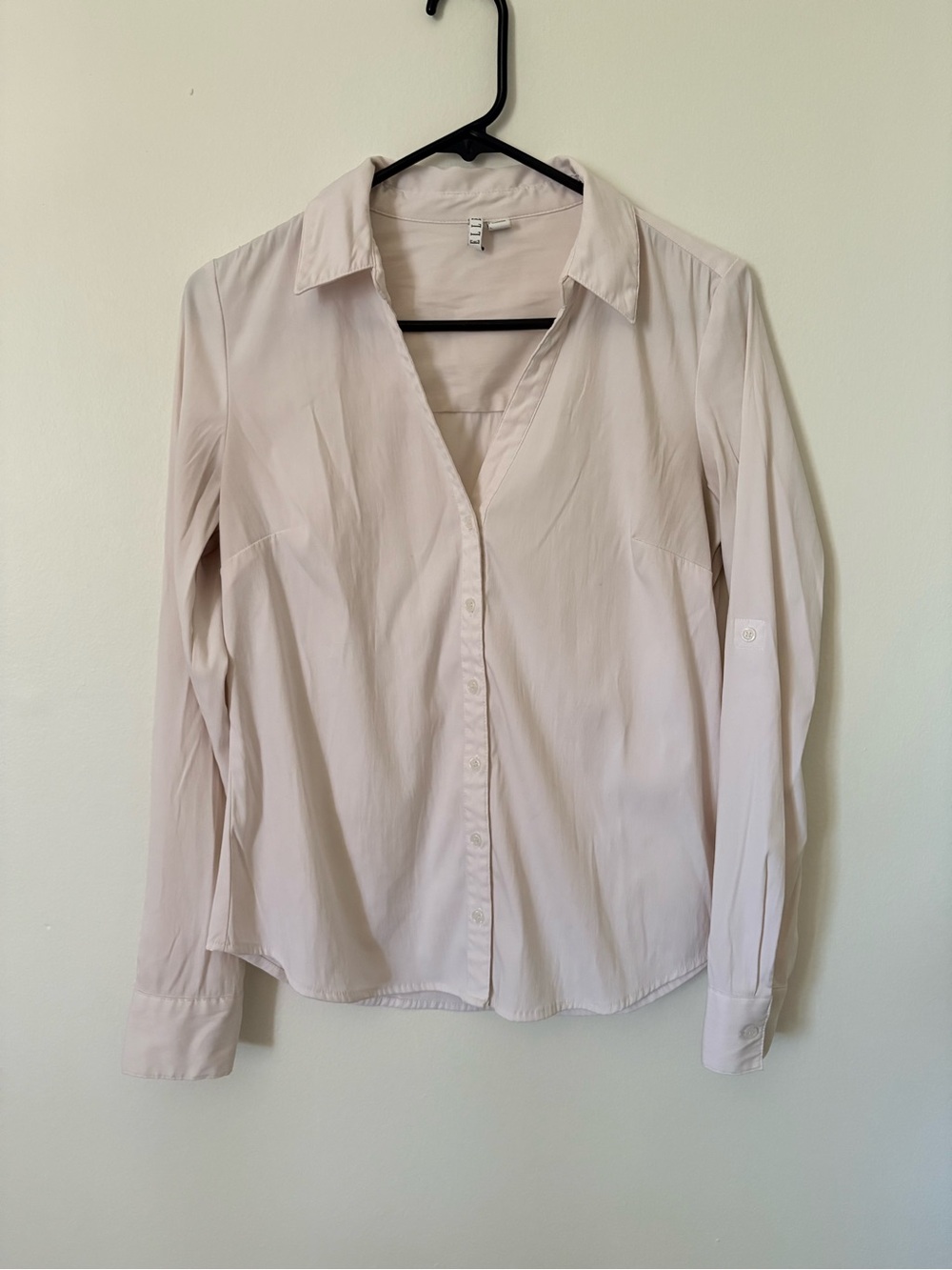 Elle White Collared Blouse